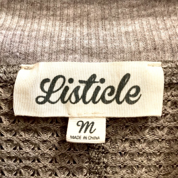 Listicle Waffle-Knit Top - Picture 4 of 10